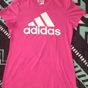 pink adidas shirt